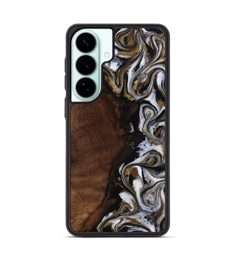 Galaxy S26 Plus Wood Phone Case - Leif (Black & White, 819040)