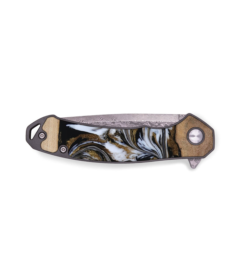 EDC Wood Pocket Knife - Dante (Black & White, 819042)