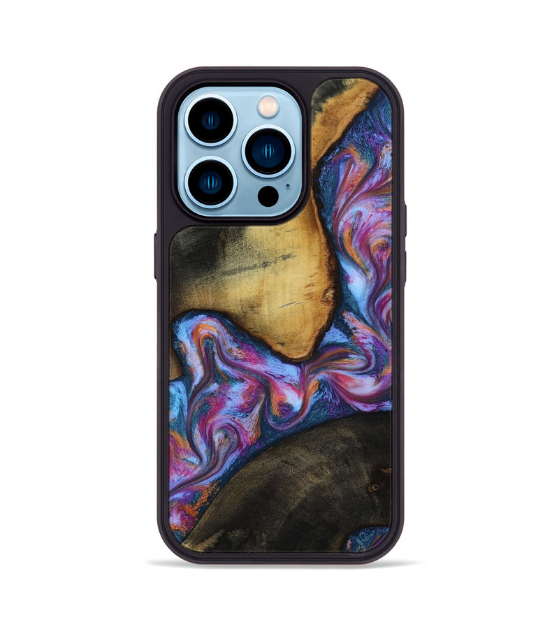 iPhone 14 Pro Wood Phone Case - Crew (Blue, 819050)