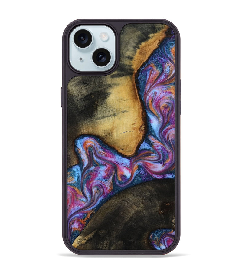 iPhone 15 Plus Wood Phone Case - Crew (Blue, 819050)