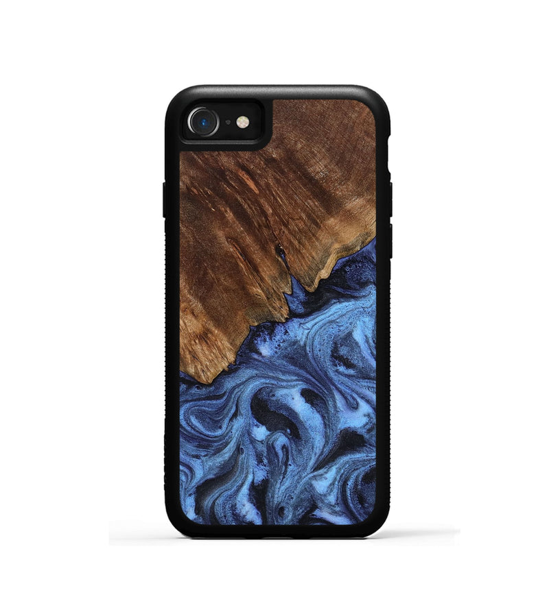 iPhone SE Wood Phone Case - Stephon (Blue, 819052)