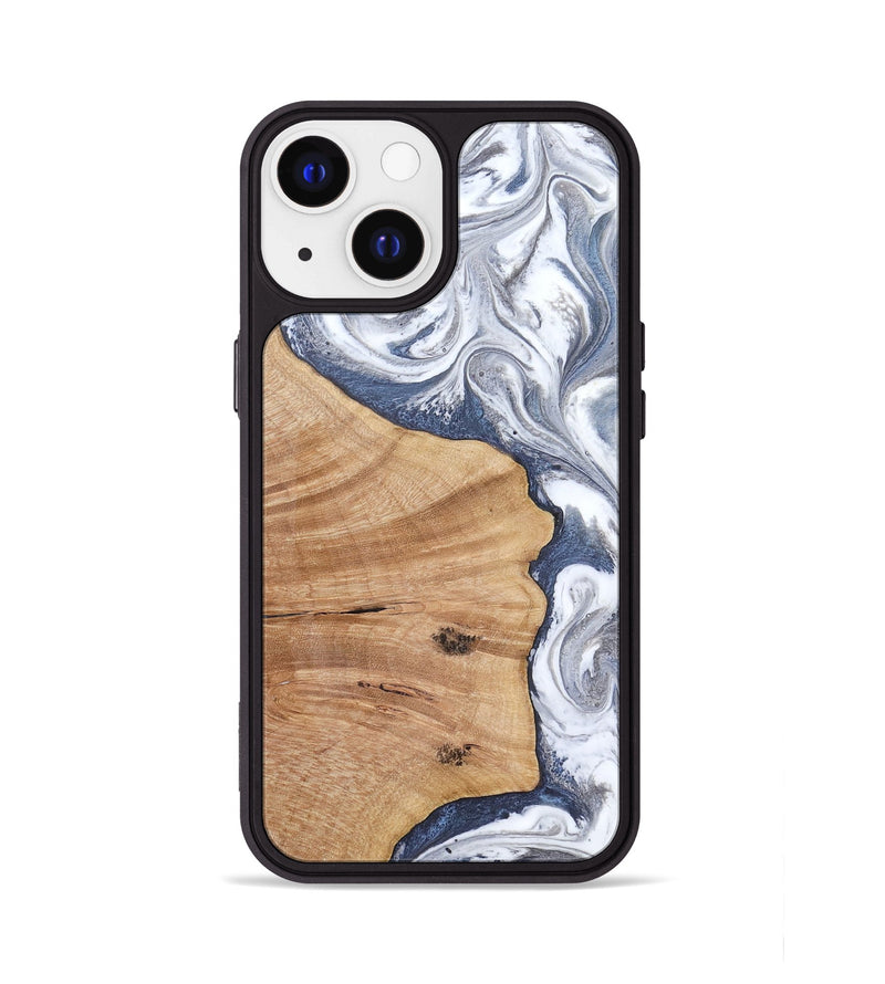 iPhone 13 Wood Phone Case - Cloe (Blue, 819053)