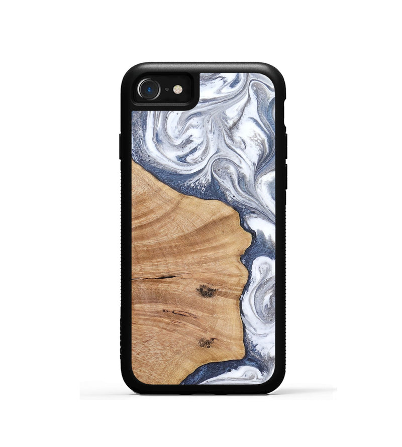 iPhone SE Wood Phone Case - Cloe (Blue, 819053)