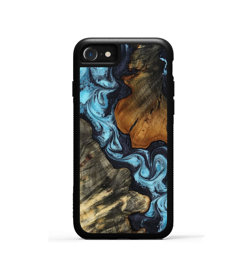 iPhone SE Wood Phone Case - Jeana (Blue, 819054)