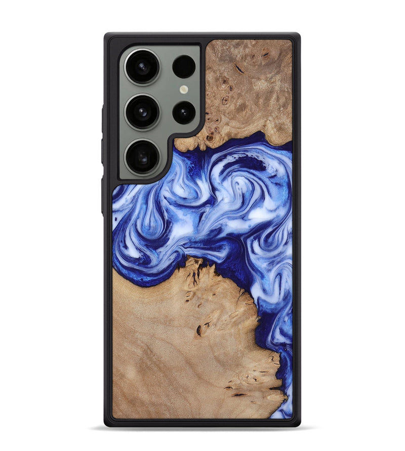 Galaxy S24 Ultra Wood Phone Case - Jamiya (Blue, 819055)