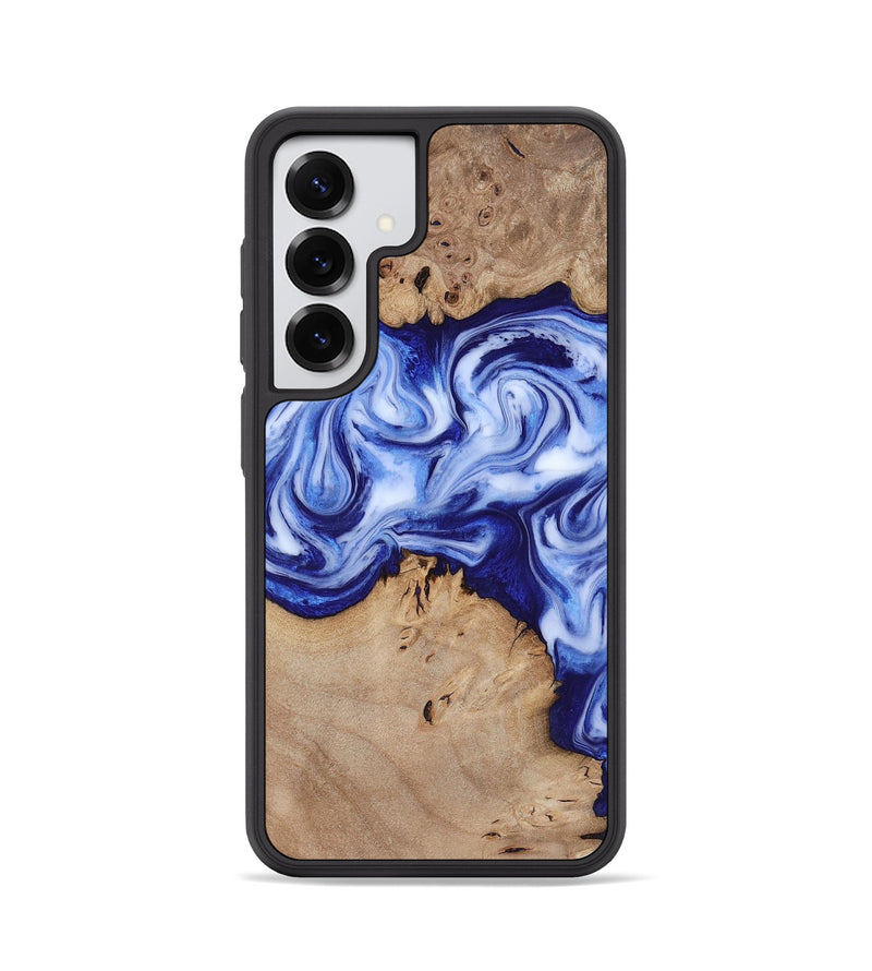 Galaxy S25 Wood Phone Case - Jamiya (Blue, 819055)