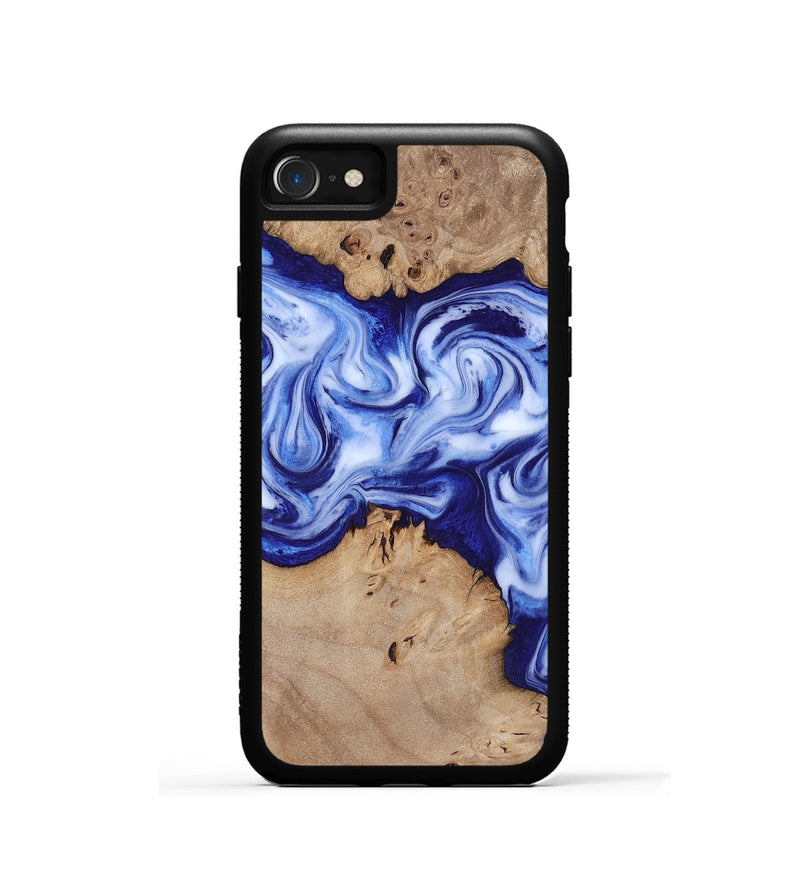 iPhone SE Wood Phone Case - Jamiya (Blue, 819055)