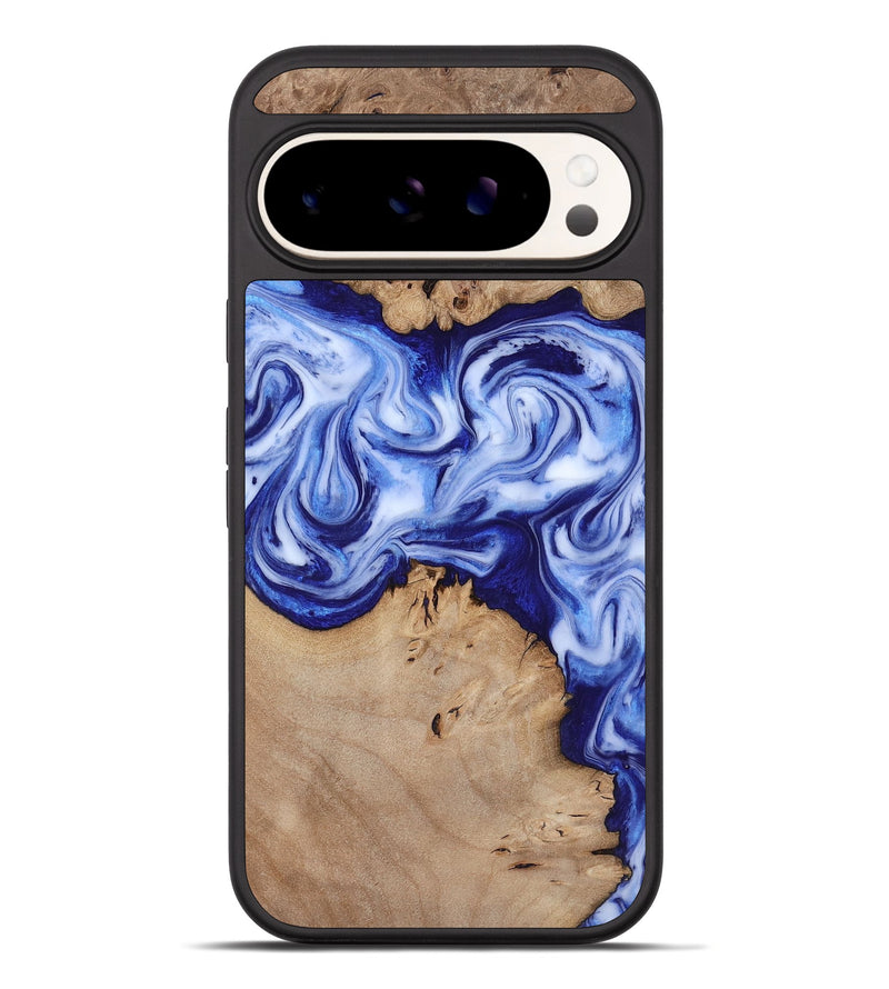 Pixel 10 Pro XL Wood Phone Case - Jamiya (Blue, 819055)