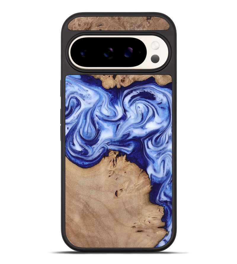 Pixel 9 Pro XL Wood Phone Case - Jamiya (Blue, 819055)
