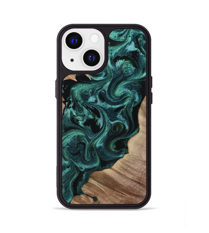 iPhone 13 Wood Phone Case - Westyn (Green, 819065)