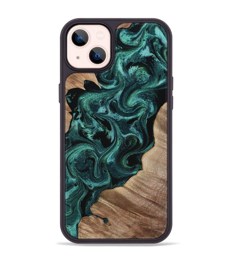 iPhone 14 Plus Wood Phone Case - Westyn (Green, 819065)
