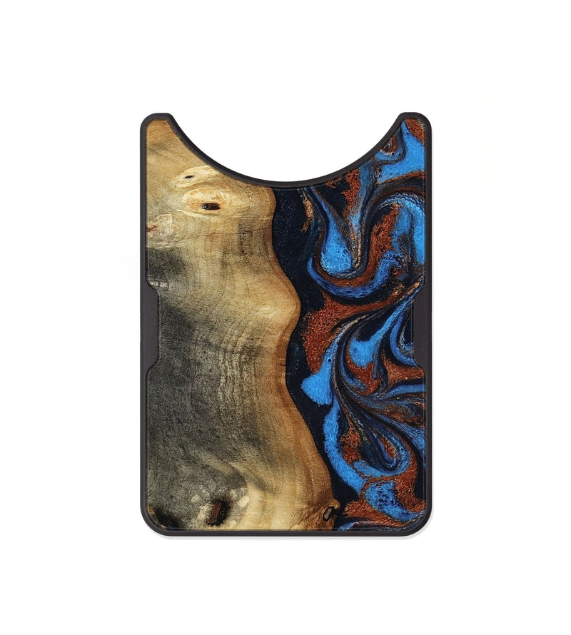 Alloy Wood Wallet - Willard (Teal & Gold, 819075)