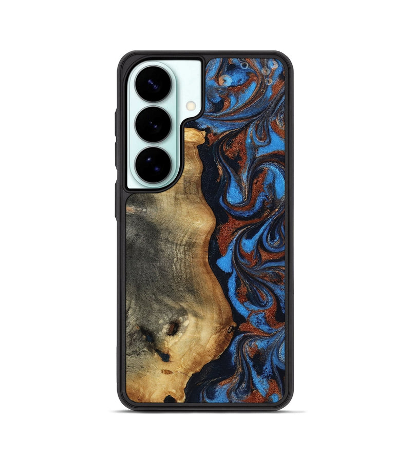 Galaxy S26 Wood Phone Case - Willard (Teal & Gold, 819075)