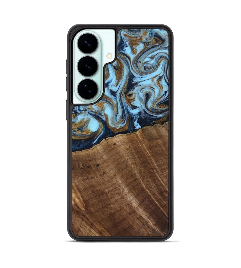 Galaxy S26 Plus Wood Phone Case - Jarred (Teal & Gold, 819078)