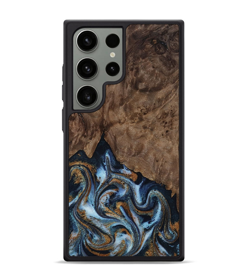 Galaxy S24 Ultra Wood Phone Case - Veda (Black & White, 819079)