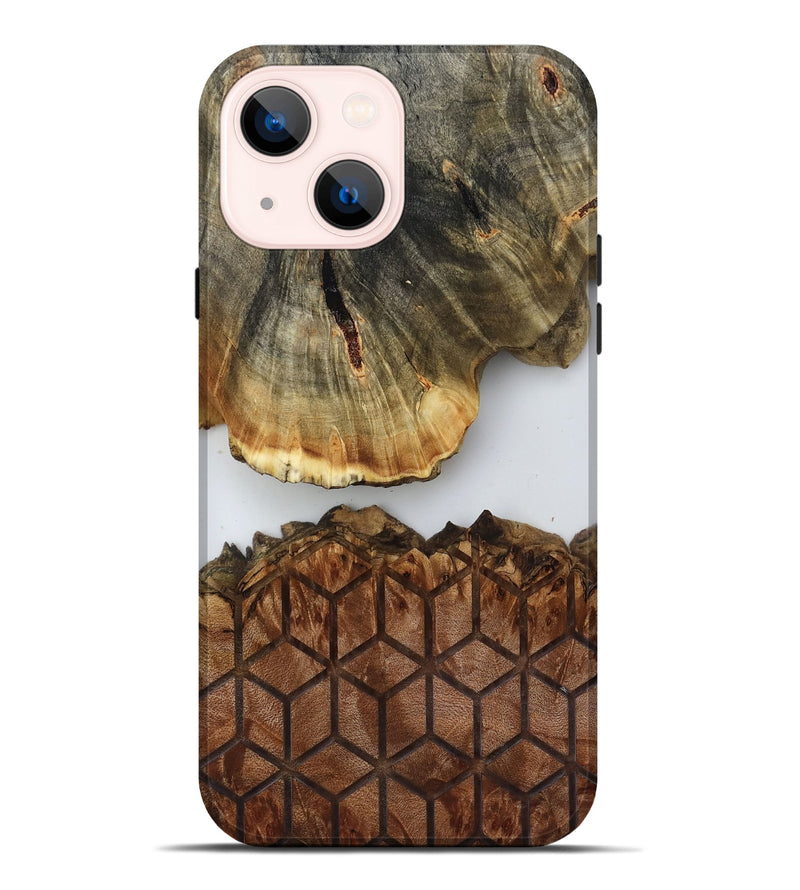 iPhone 14 Plus Wood Live Edge Phone Case - Rodolfo (Clear, 819085)