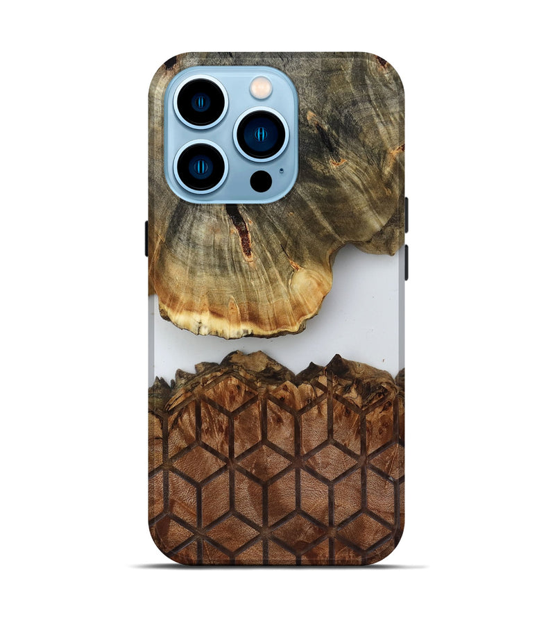 iPhone 14 Pro Wood Live Edge Phone Case - Rodolfo (Clear, 819085)