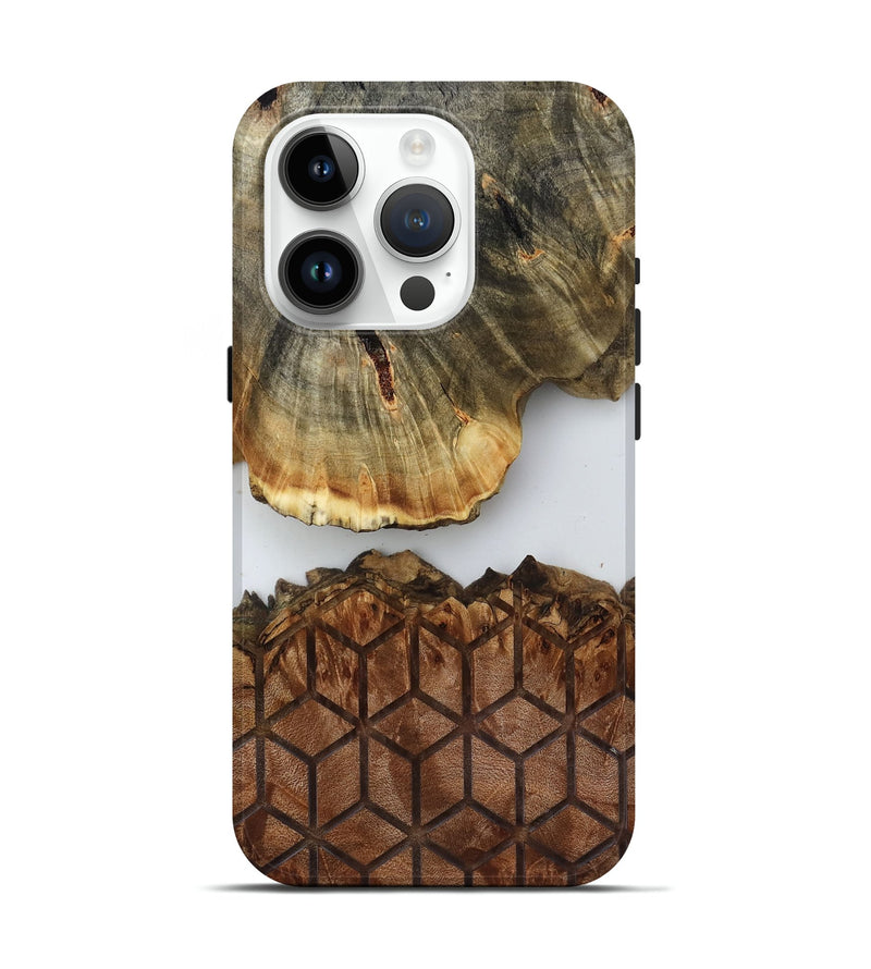iPhone 15 Pro Wood Live Edge Phone Case - Rodolfo (Clear, 819085)
