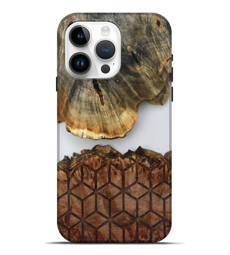 iPhone 15 Pro Max Wood Live Edge Phone Case - Rodolfo (Clear, 819085)