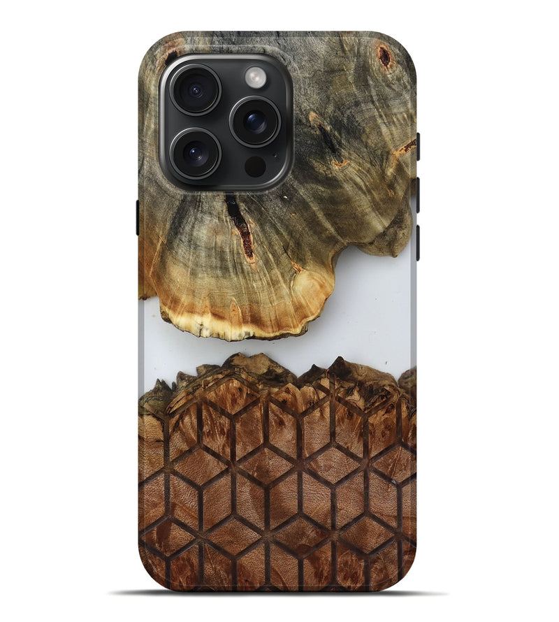 iPhone 16 Pro Max Wood Live Edge Phone Case - Rodolfo (Clear, 819085)