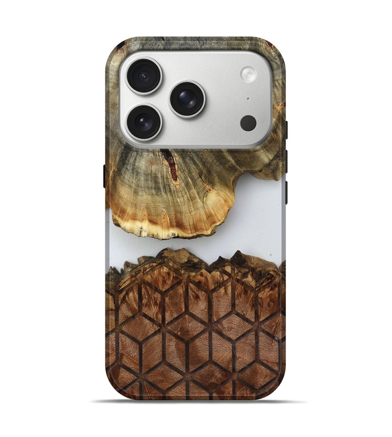 iPhone 17 Pro Wood Live Edge Phone Case - Rodolfo (Clear, 819085)