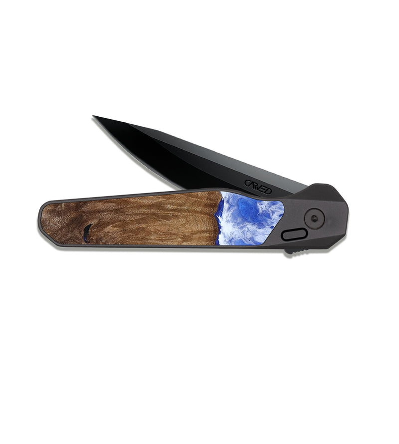 EDC Dark Slate Wood Pocket Knife - Darrius (Coastal, 819089)