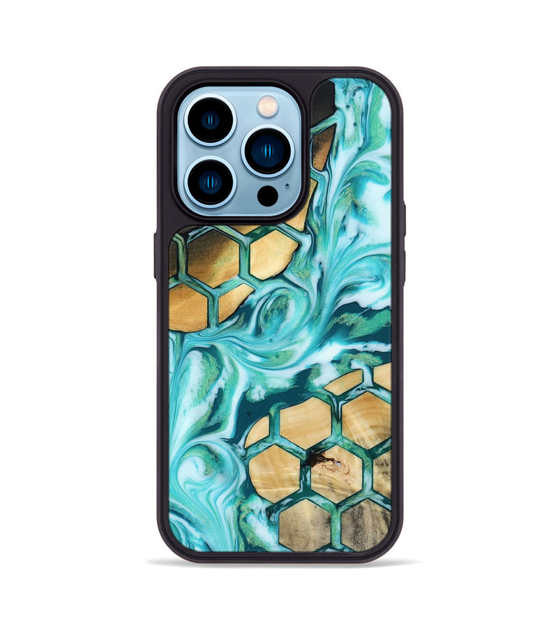 iPhone 14 Pro Wood Phone Case - Kairi (Pattern, 819095)