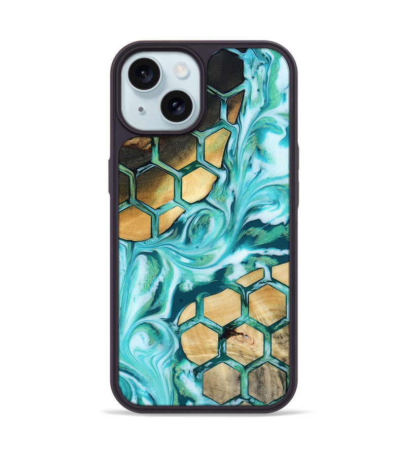 iPhone 15 Wood Phone Case - Kairi (Pattern, 819095)