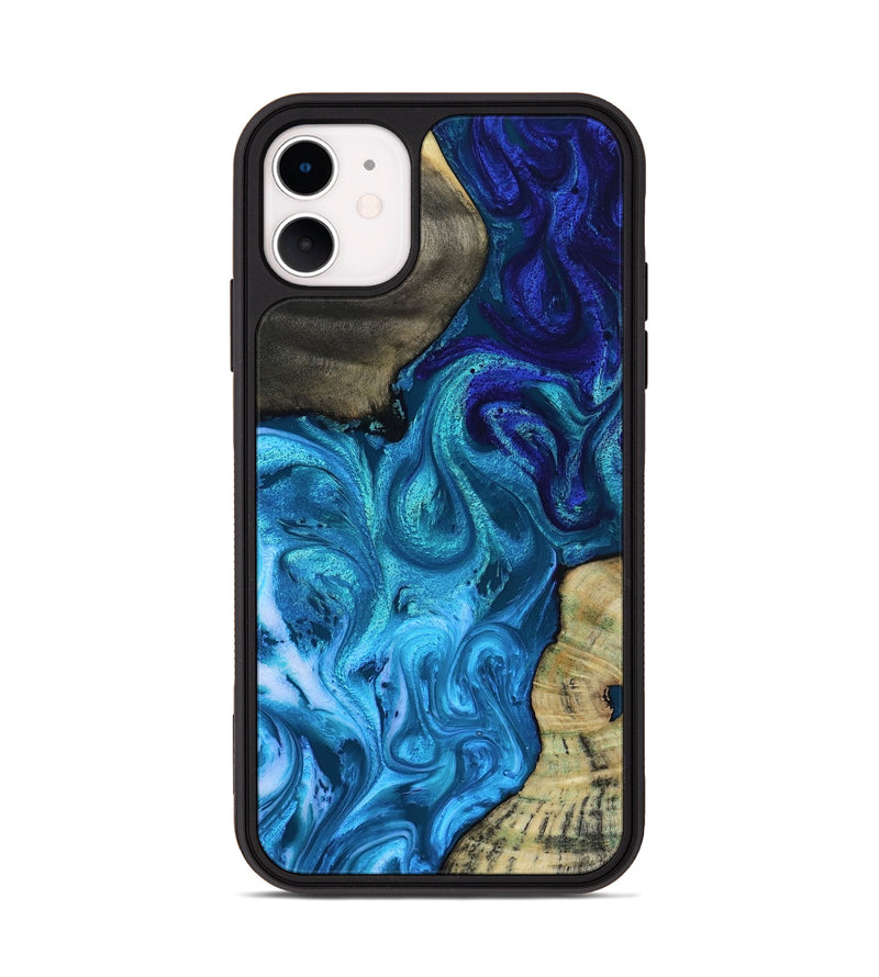 iPhone 11 Wood Phone Case - Lorelei (Blue, 819097)