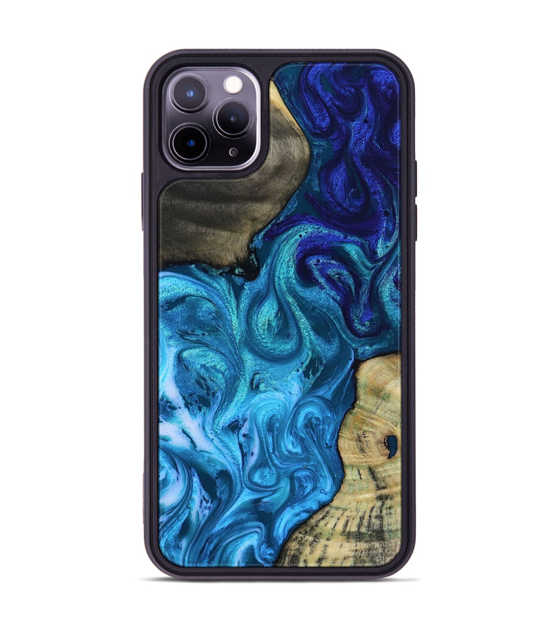 iPhone 11 Pro Max Wood Phone Case - Lorelei (Blue, 819097)