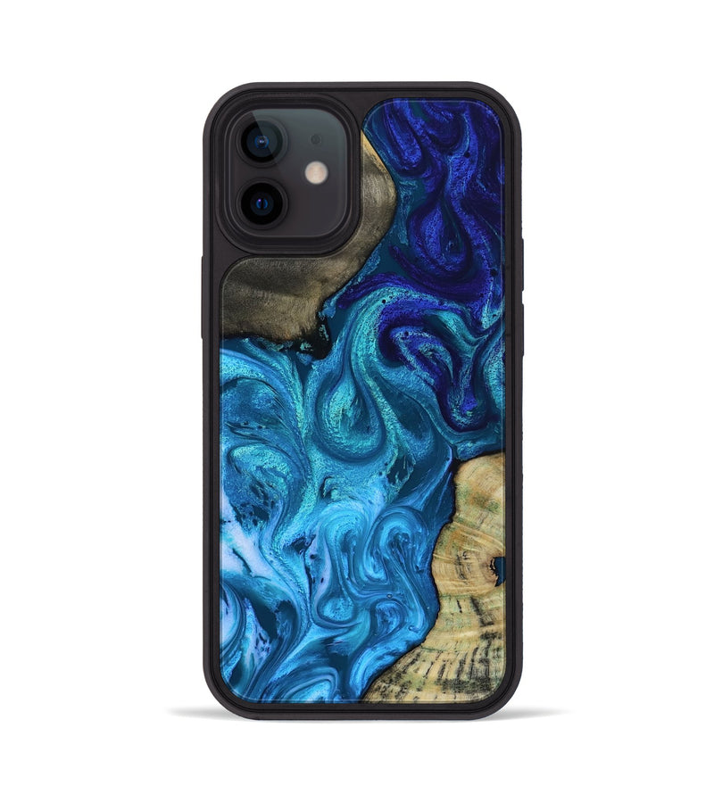 iPhone 12 Wood Phone Case - Lorelei (Blue, 819097)