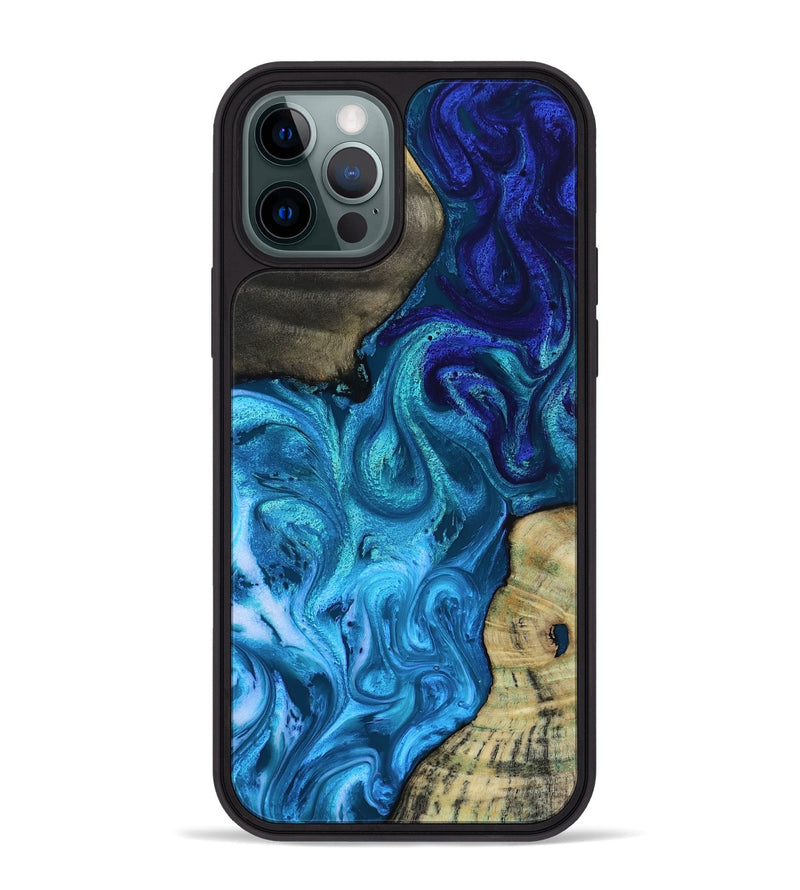 iPhone 12 Pro Max Wood Phone Case - Lorelei (Blue, 819097)
