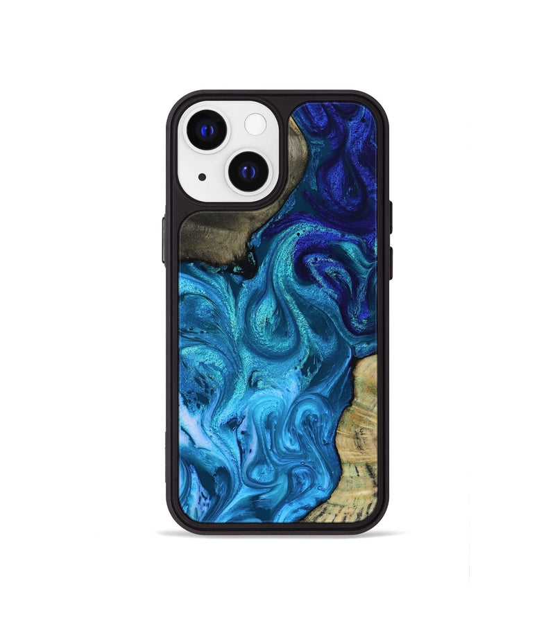 iPhone 13 mini Wood Phone Case - Lorelei (Blue, 819097)