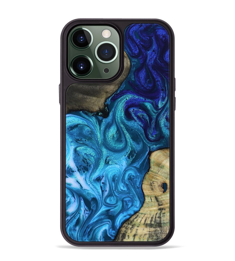 iPhone 13 Pro Max Wood Phone Case - Lorelei (Blue, 819097)