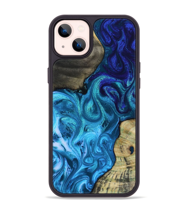 iPhone 14 Plus Wood Phone Case - Lorelei (Blue, 819097)