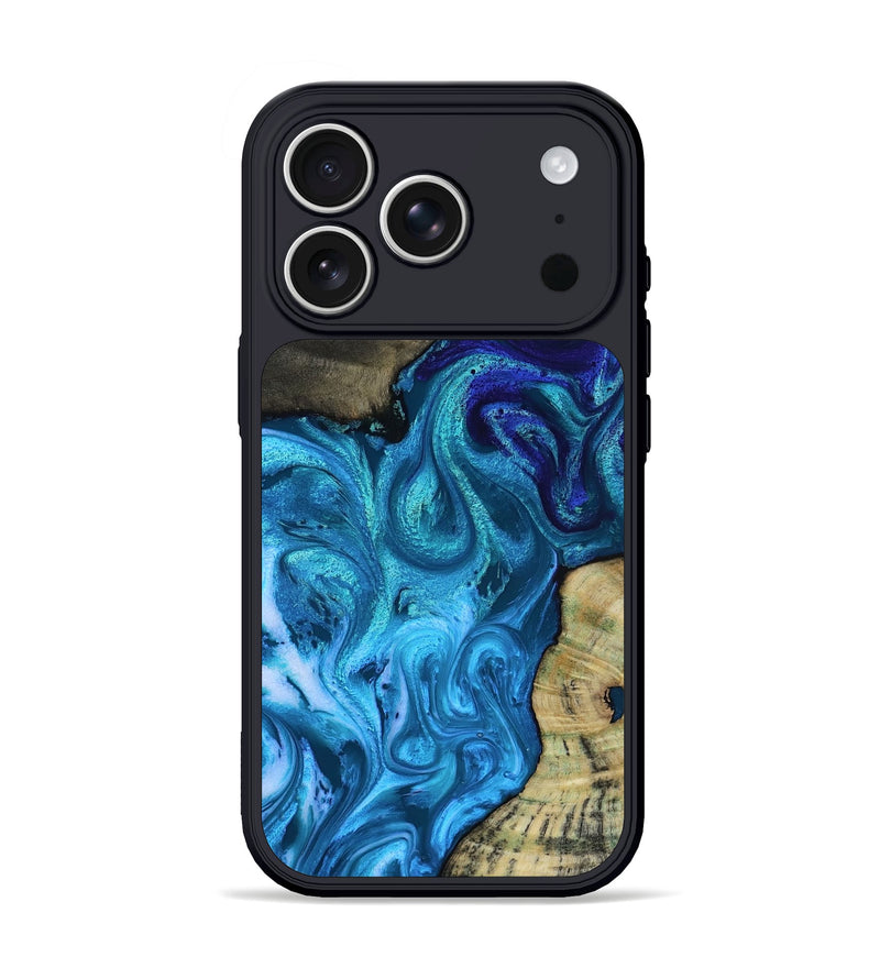 iPhone 17 Pro Wood Phone Case - Lorelei (Blue, 819097)