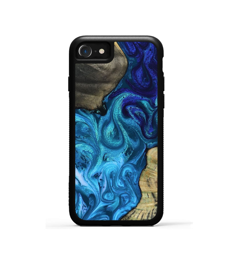iPhone SE Wood Phone Case - Lorelei (Blue, 819097)