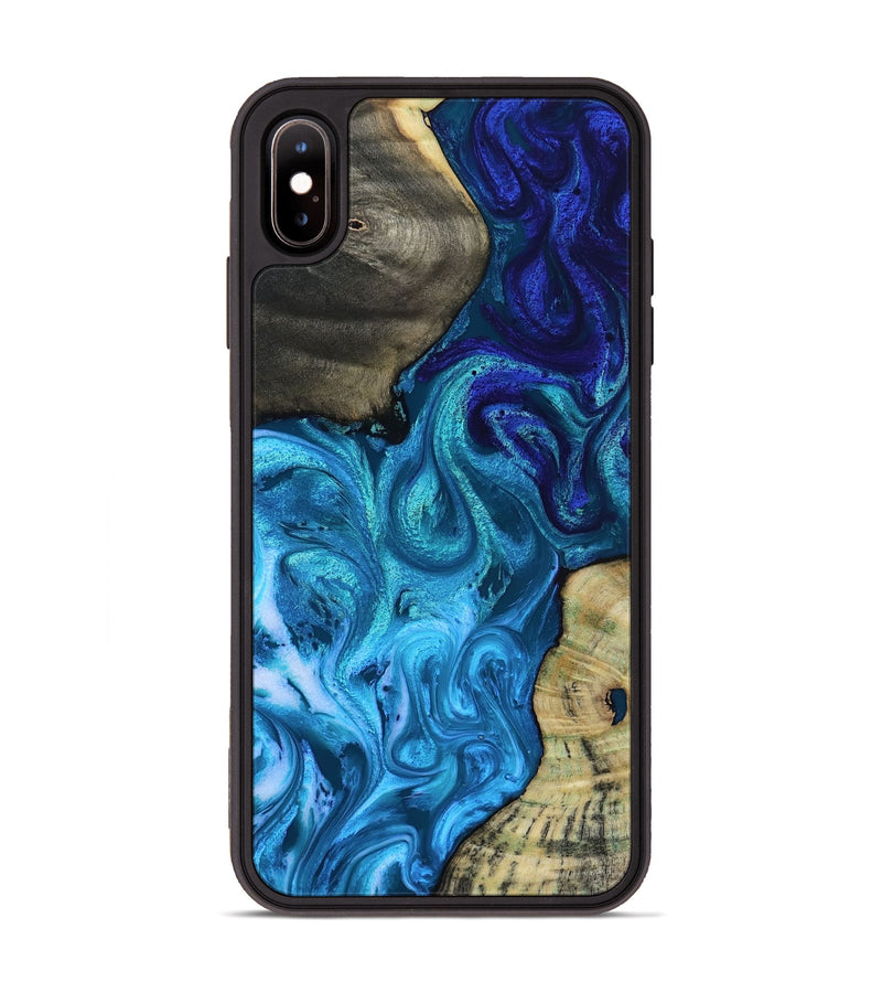 iPhone Xs Max Wood Phone Case - Lorelei (Blue, 819097)