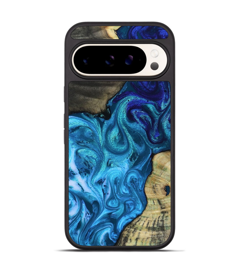 Pixel 9 Pro Wood Phone Case - Lorelei (Blue, 819097)
