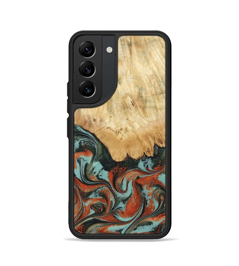 Galaxy S22 Wood Phone Case - Nella (Green, 819098)
