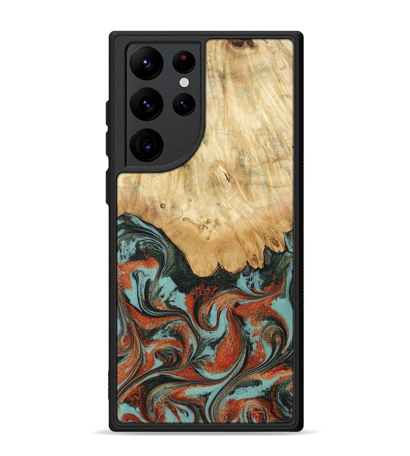 Galaxy S22 Ultra Wood Phone Case - Nella (Green, 819098)