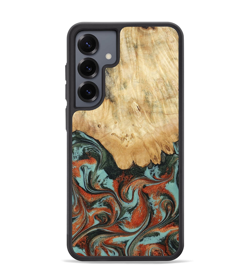 Galaxy S25 Plus Wood Phone Case - Nella (Green, 819098)