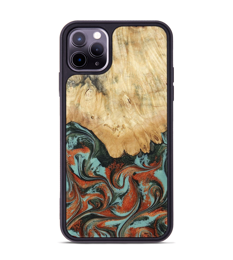 iPhone 11 Pro Max Wood Phone Case - Nella (Green, 819098)