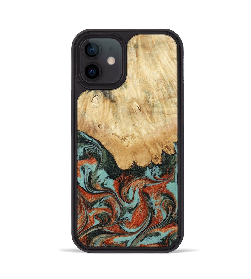 iPhone 12 Wood Phone Case - Nella (Green, 819098)