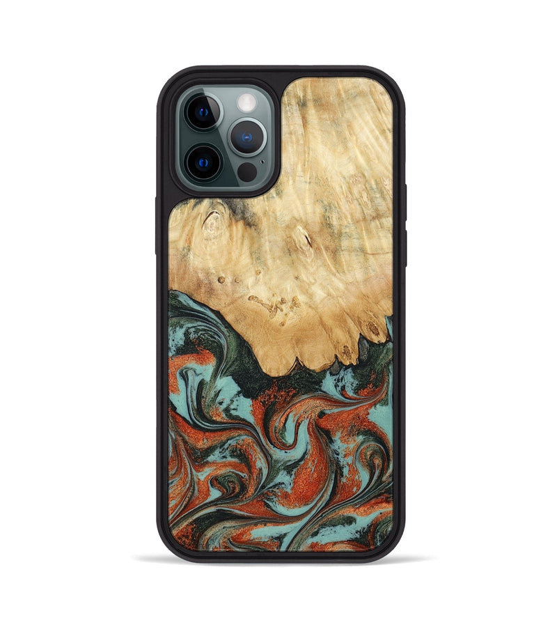 iPhone 12 Pro Wood Phone Case - Nella (Green, 819098)