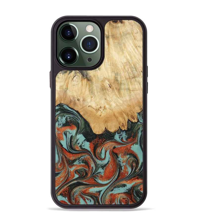 iPhone 13 Pro Max Wood Phone Case - Nella (Green, 819098)