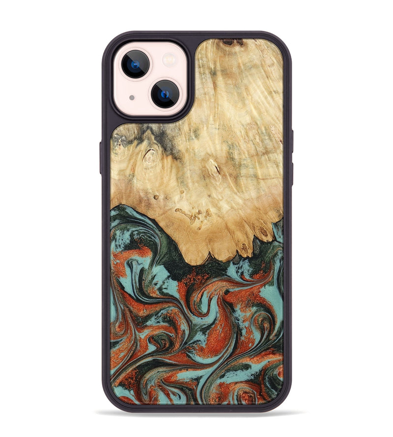 iPhone 14 Plus Wood Phone Case - Nella (Green, 819098)