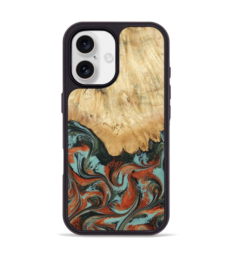 iPhone 17 Wood Phone Case - Nella (Green, 819098)