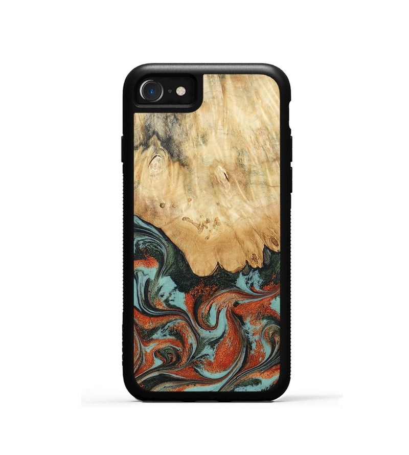 iPhone SE Wood Phone Case - Nella (Green, 819098)