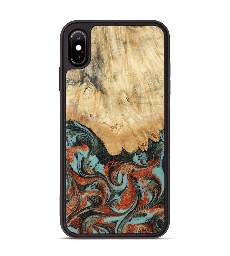 iPhone Xs Max Wood Phone Case - Nella (Green, 819098)